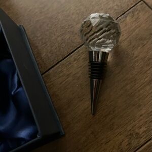 New Crystal Wine Stopper in elegant box